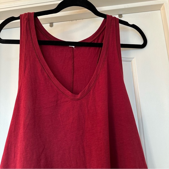 LULULEMON CIRCADIAN V NECK TANK Heathered Cranberry Red Wine Maroon SIZE 10? - Picture 8 of 13